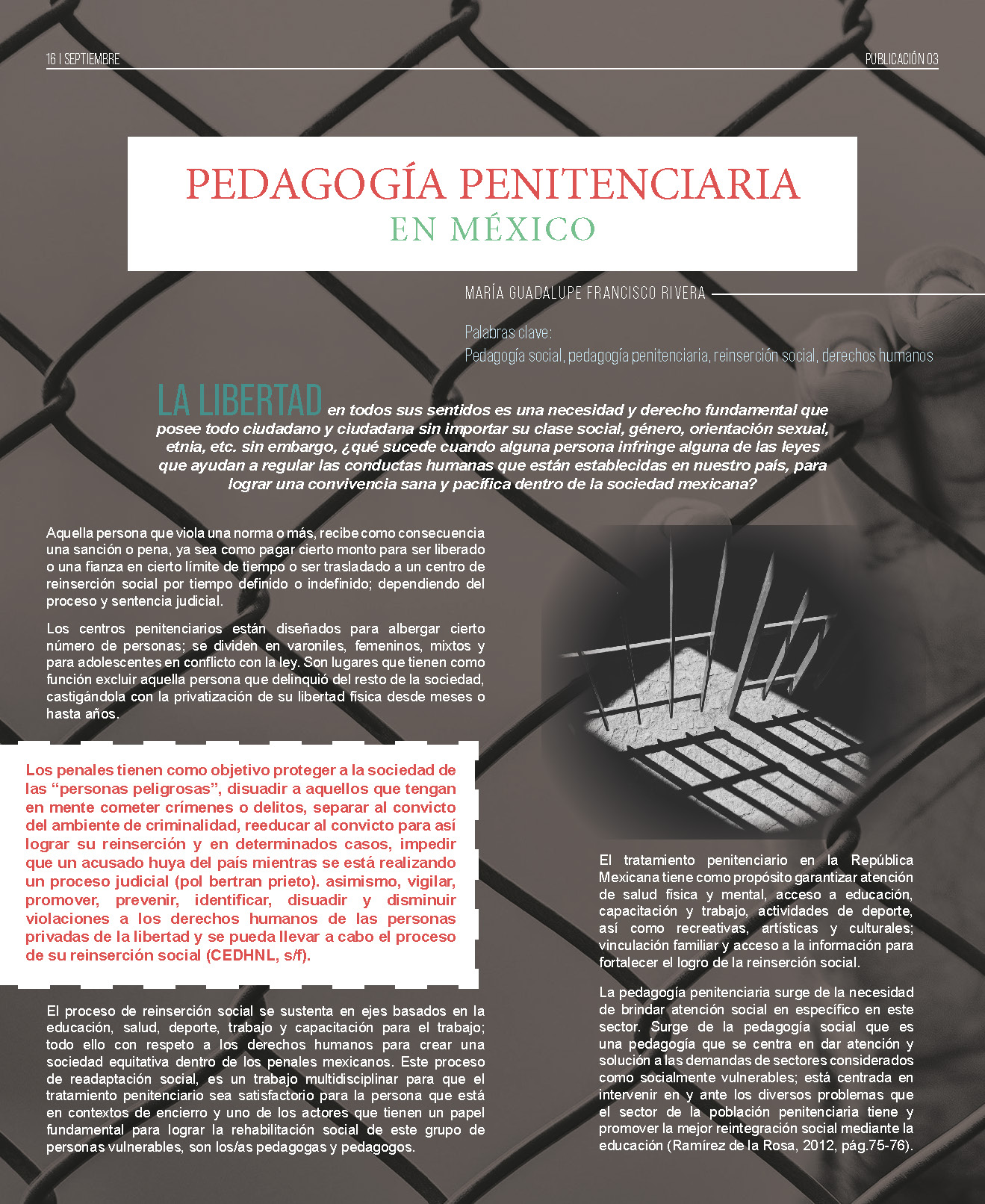 Pedagogía penitenciaria en México