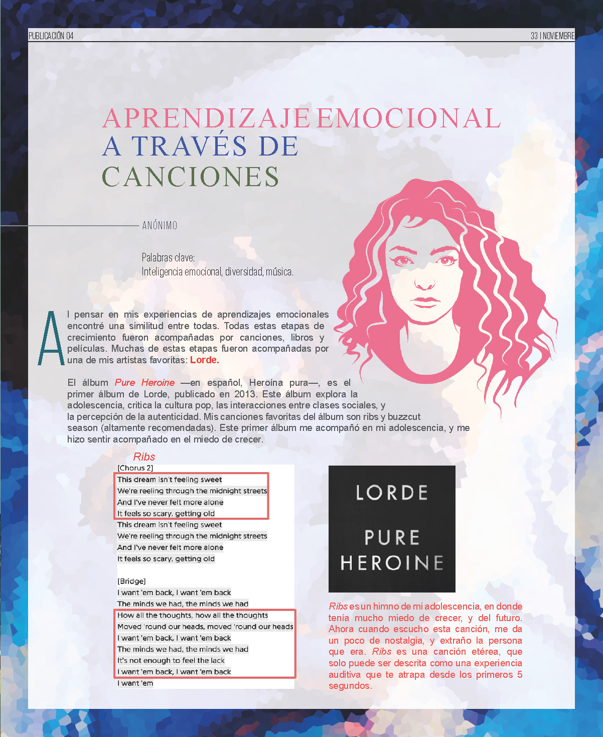 Aprendizaje emocional a través de canciones