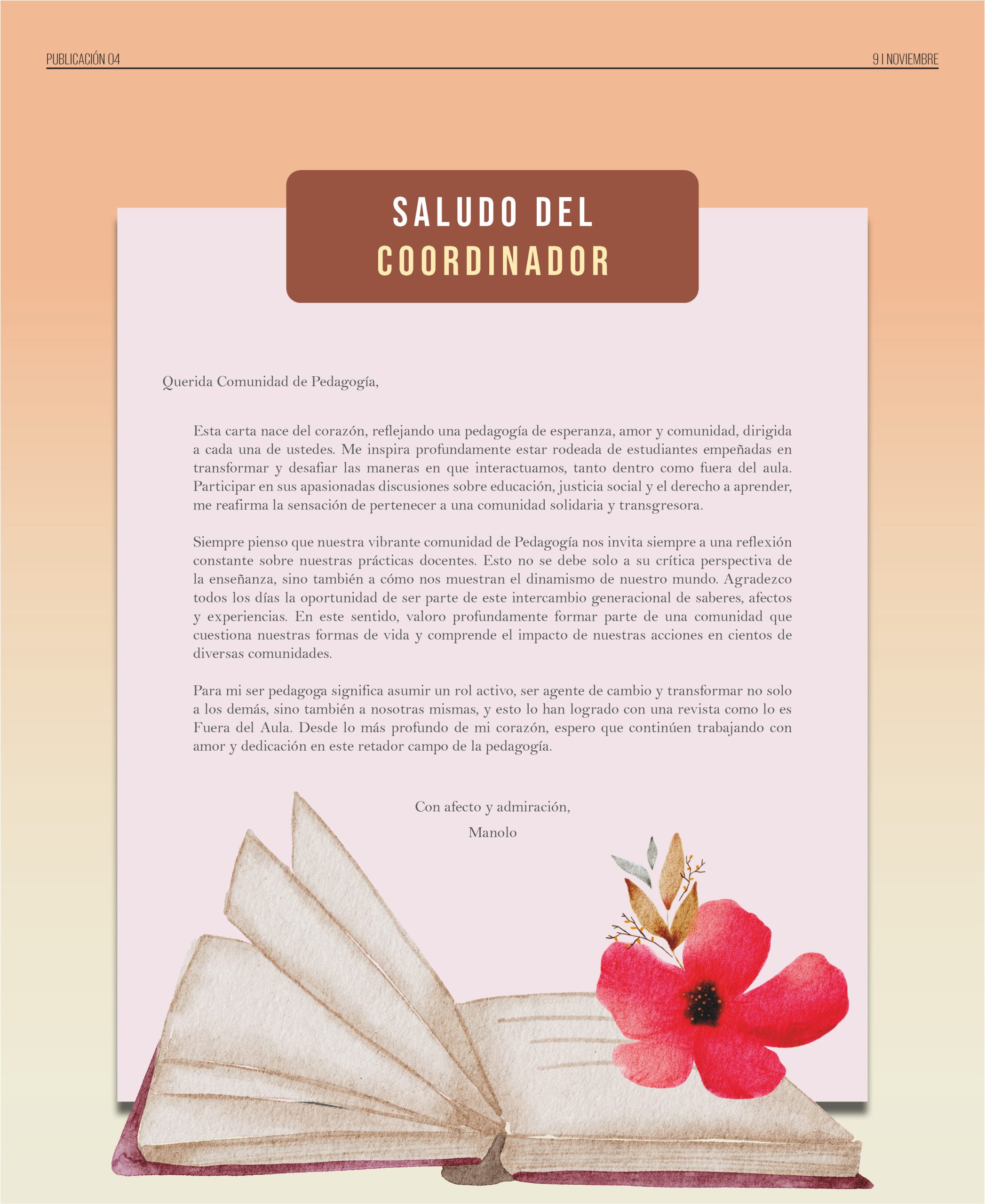 Saludo del Coordinador